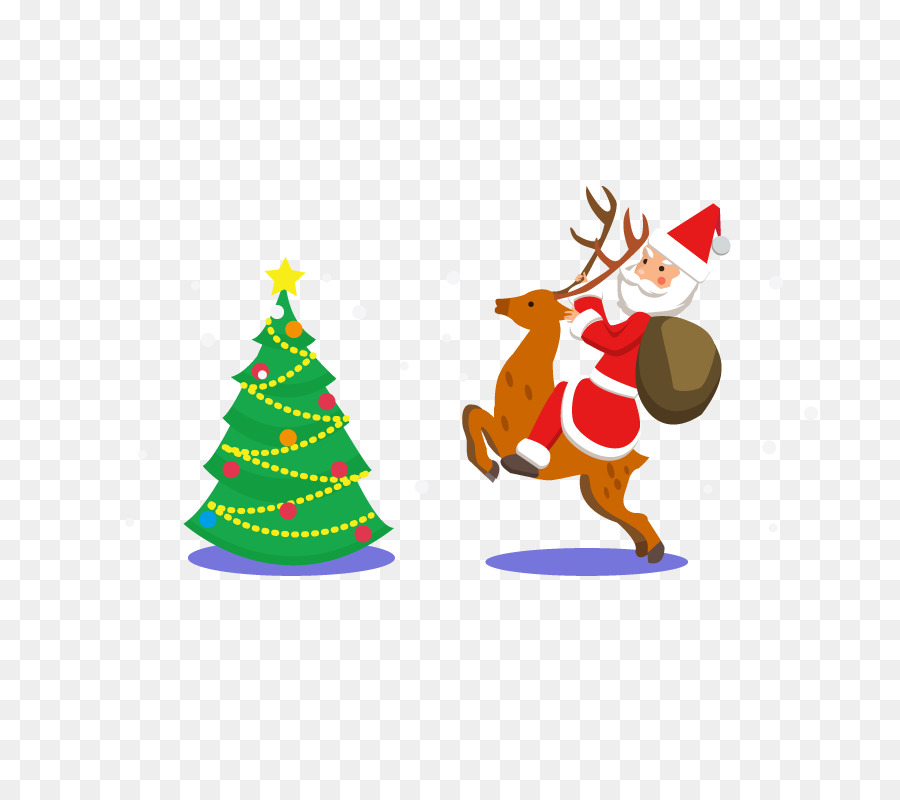 Santa Claus Christmas Tree Clip Art Vector Santa Claus Png