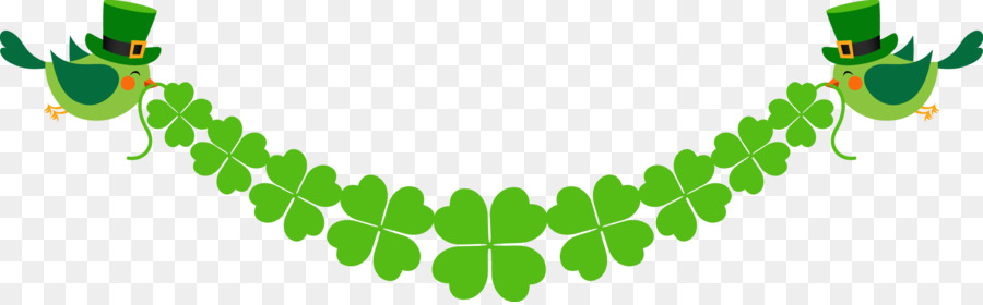 Saint Patricks Day Luck Clover Clip art - Spring Clover Banner png ...