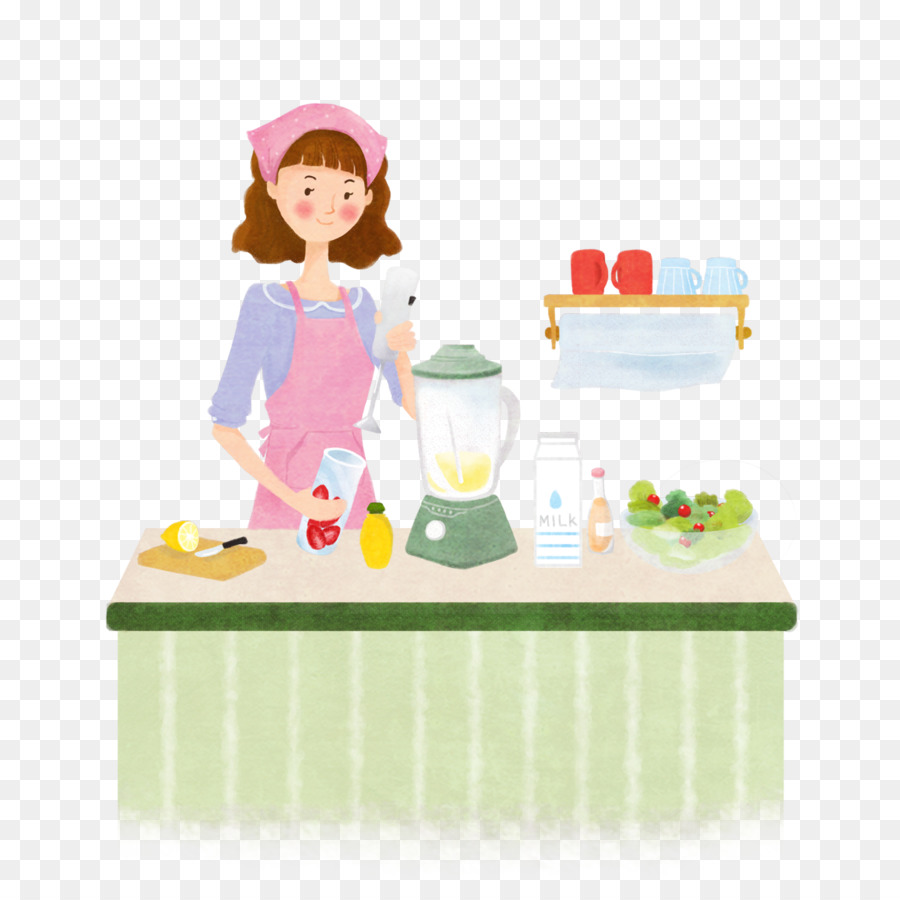 Ibu Rumah Tangga Dapur Ilustrasi Dapur Kecantikan Unduh Masakan