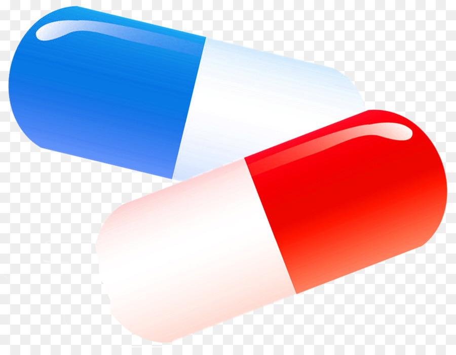 Cartoon Blue Capsule - Red blue pills png download - 958*729 - Free