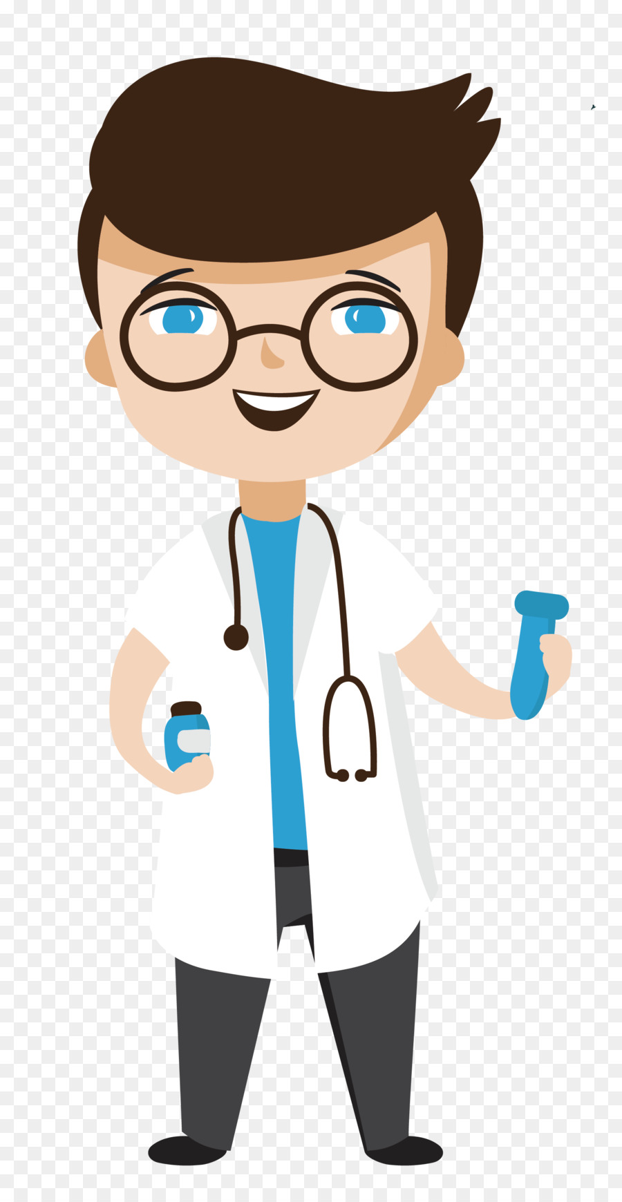 Cartoon Physician Illustration Happy doctor  png download 
