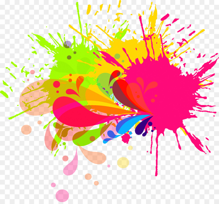 Ink brush Watercolor painting - Paint splash png download - 1200*1109