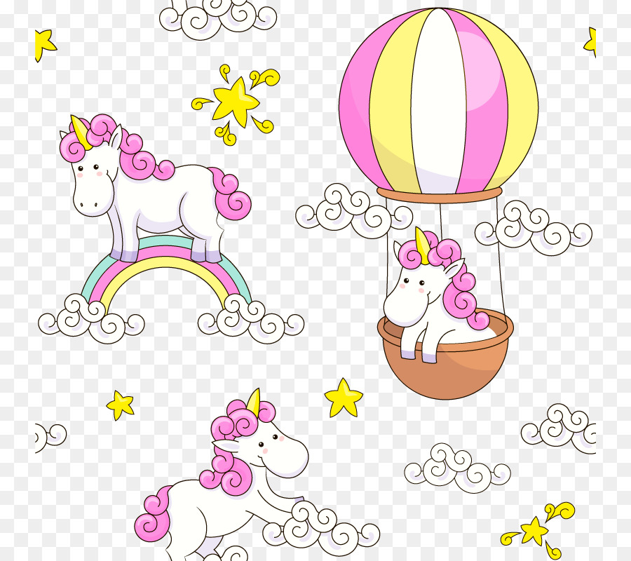 Download Paper Unicorn Horse Clip art - Vector rainbow horse png ...