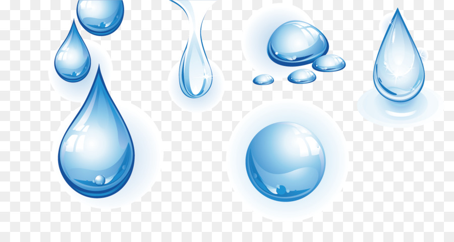 Drop Water Clip art - Vector water drops png download ...