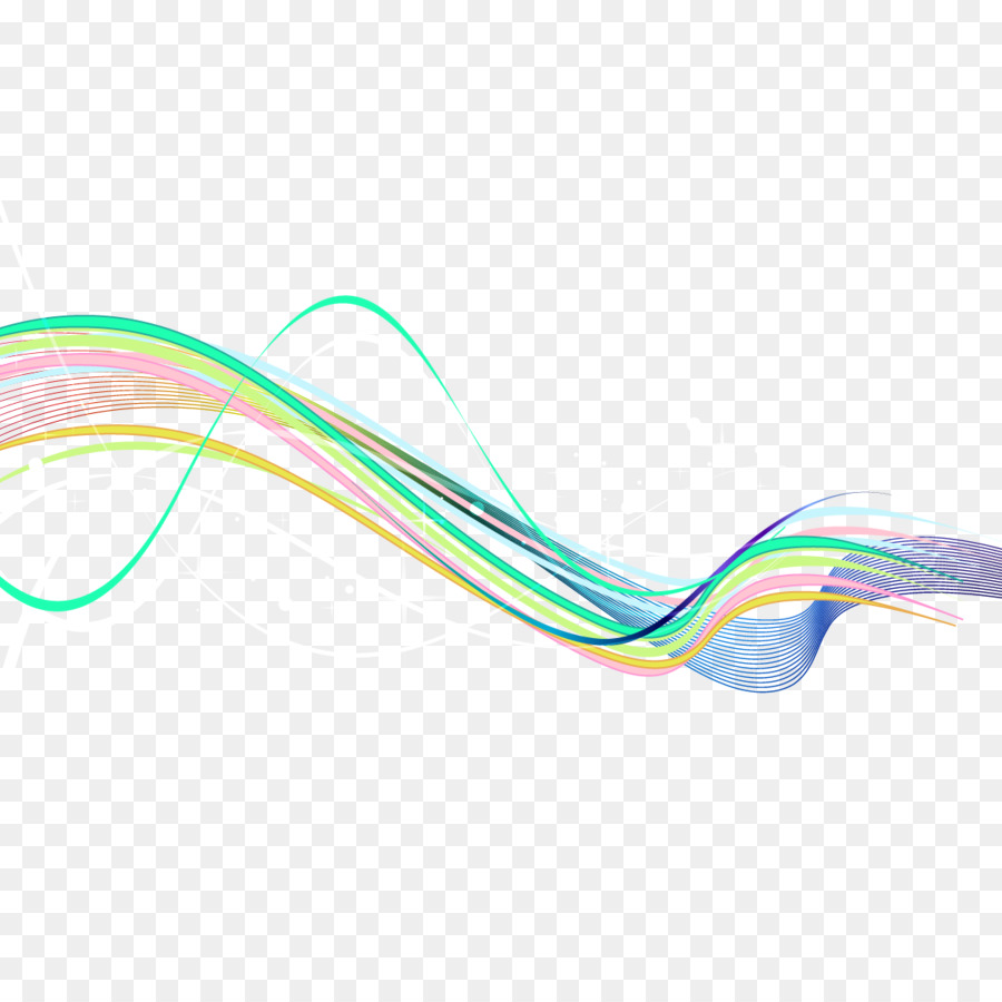 Rainbow Lines Color Curve Vector rainbow lines png 