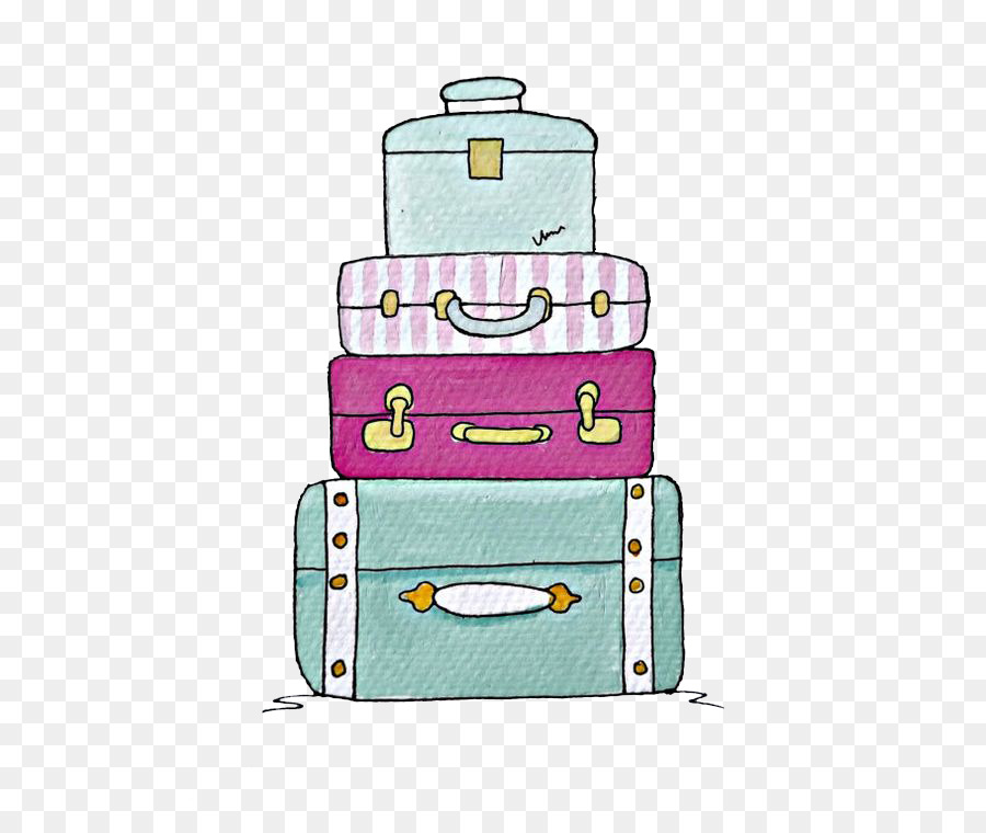 Suitcase Drawing Baggage Trunk Clip art - Laminated luggage png