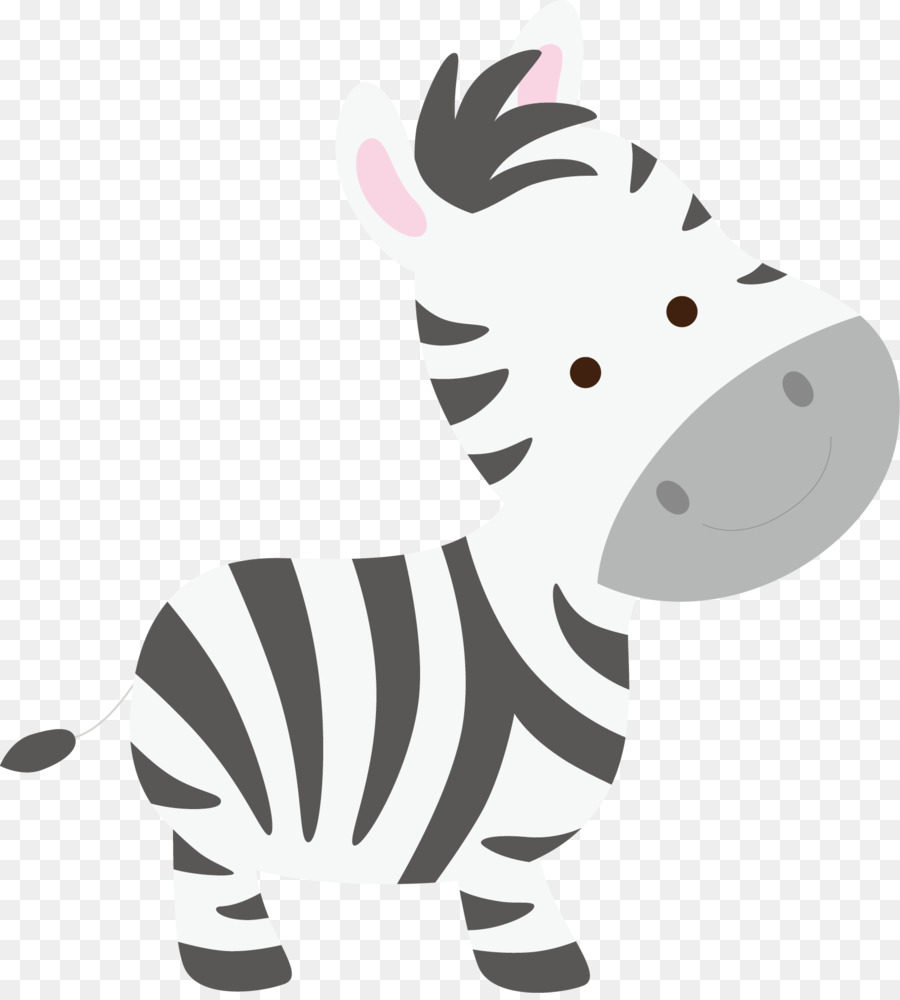 Download Zebra Cartoon Clip art - Cute zebra vector png download ...
