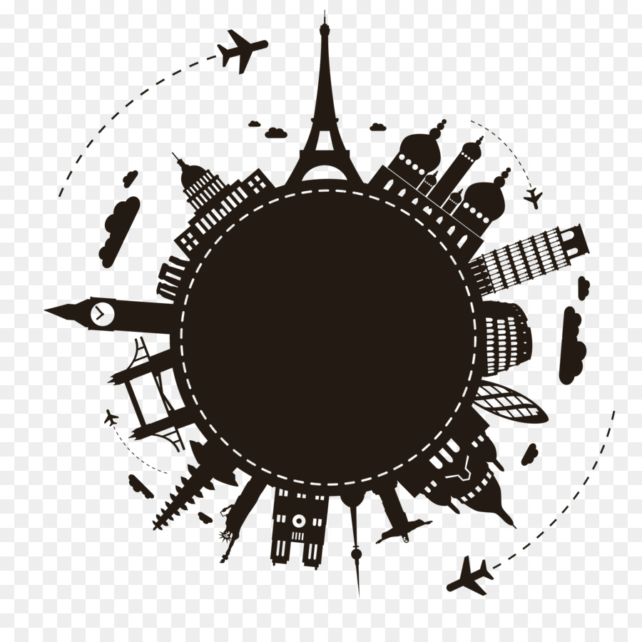 Package tour Travel Agent - Earth Travel Silhouette png download - 3333