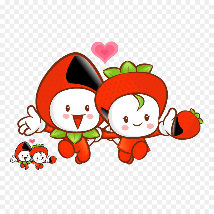 Kartun Aedmaasikas Clip Art Kartun Lucu Strawberry Penjahat Bahan