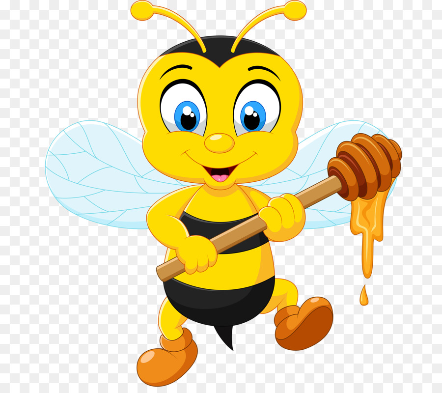 Bee Cartoon Royalty-free Illustration - Industrious bees png download