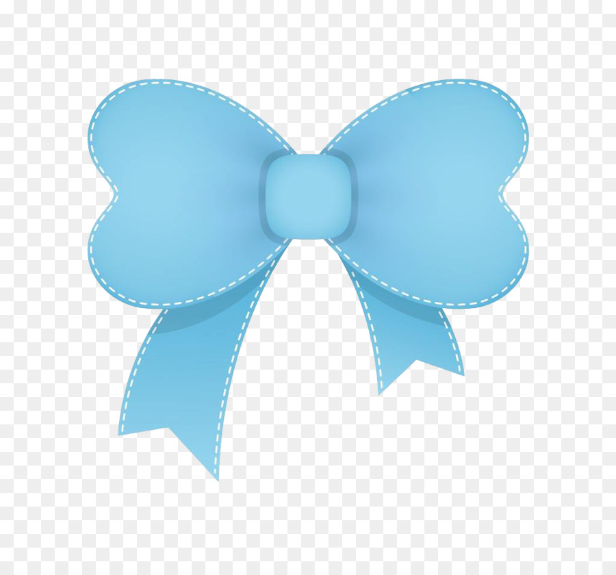 Blue Bow tie Cartoon - Blue cartoon bow png download - 1024*935 - Free