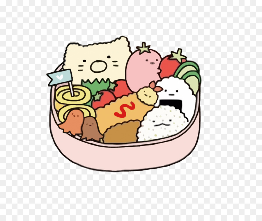 Bento Lunch Clip art - Vector cute lunch box 1500*1237 transprent Png