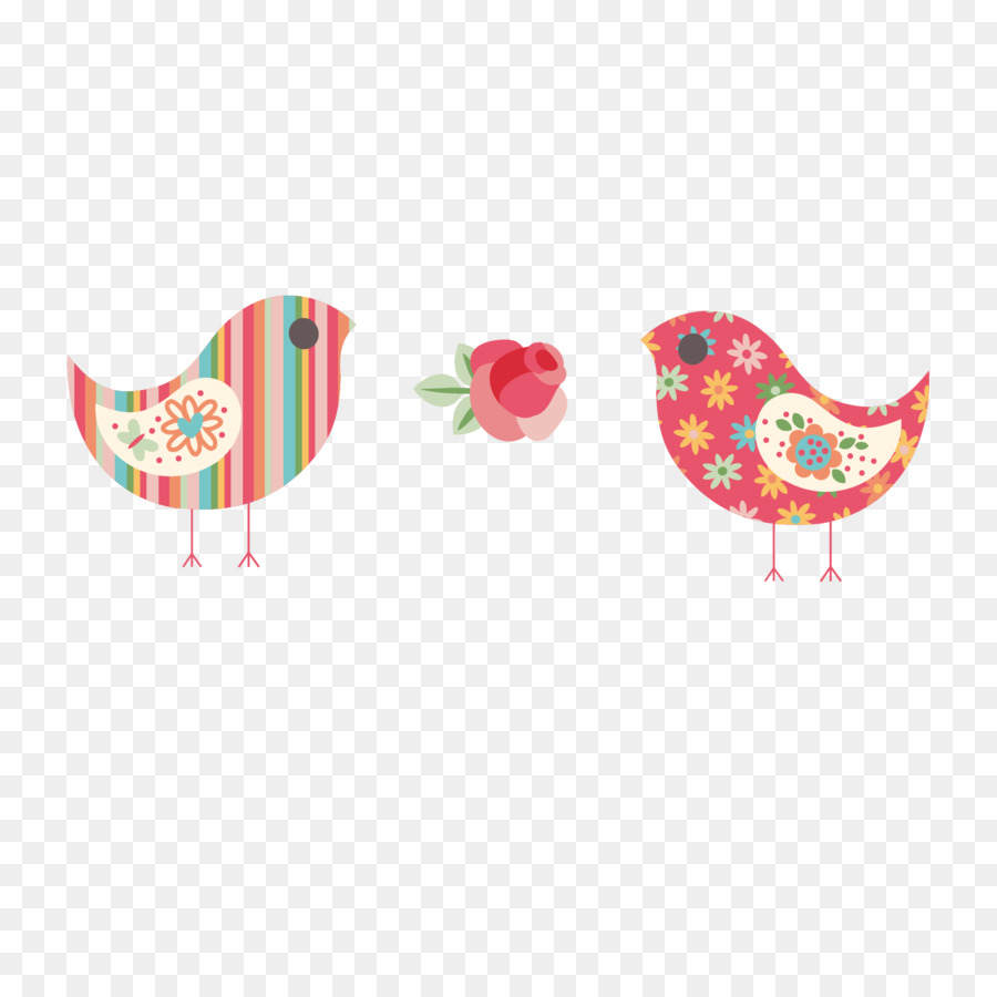 Lovebird Ilustrasi Ilustrasi Burung Cinta Unduh Pink Jantung