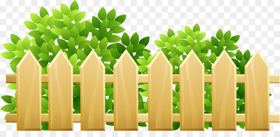 Cartoon Illustration Yellow fence grass png download 