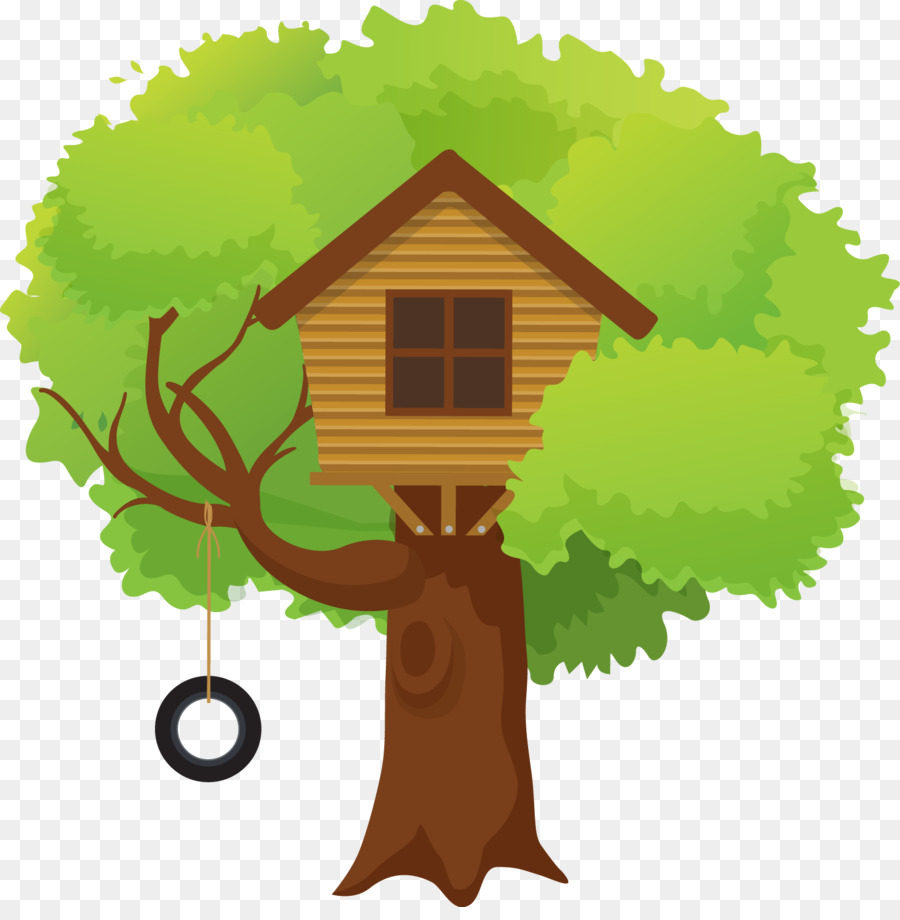 Rumah Pohon Ilustrasi Rumah Pohon Unduh Pabrik Daun Pohon