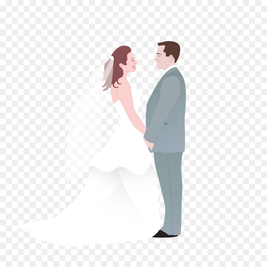 Pernikahan Echtpaar Ilustrasi Cinta Vektor Pasangan Romantis Png