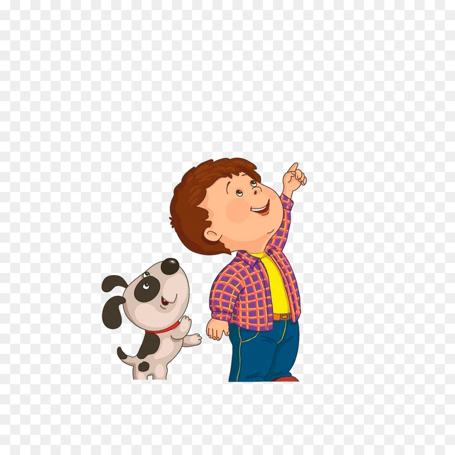Child Drawing Clip art  Children and dogs looking up  at 