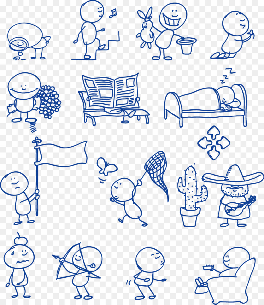 Doodle Download Interesting Ball Pen Simple Strokes Png Download
