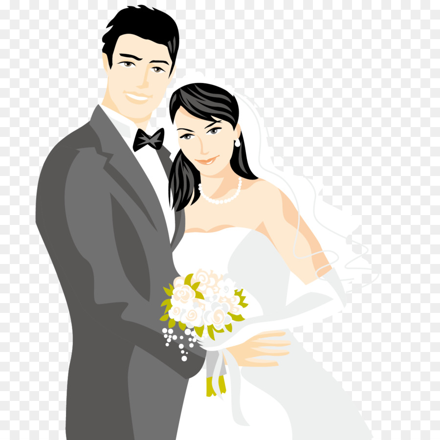 Download Bridegroom Wedding Marriage - The couple vector png download - 1240*1240 - Free Transparent ...