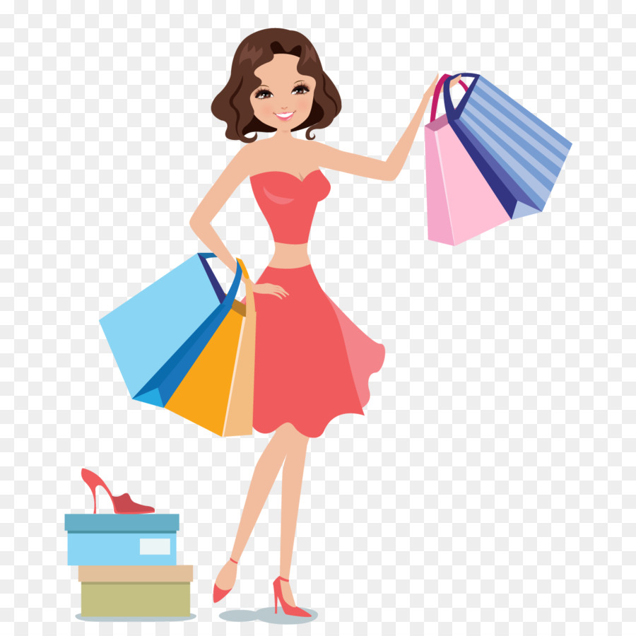 Download Shopping Woman Icon - Women shopping vector png download ...