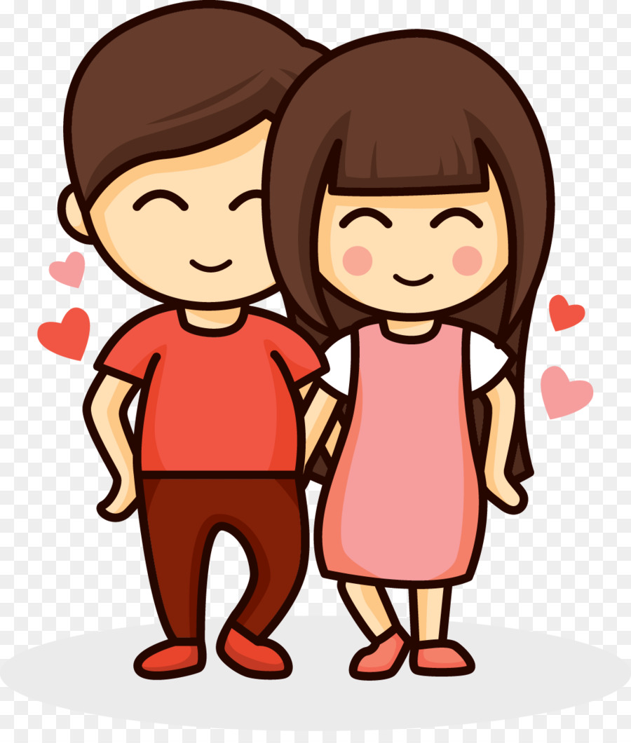 Cinta Pasangan Gambar Romantis Pelukan Kartun Pasangan Hangat