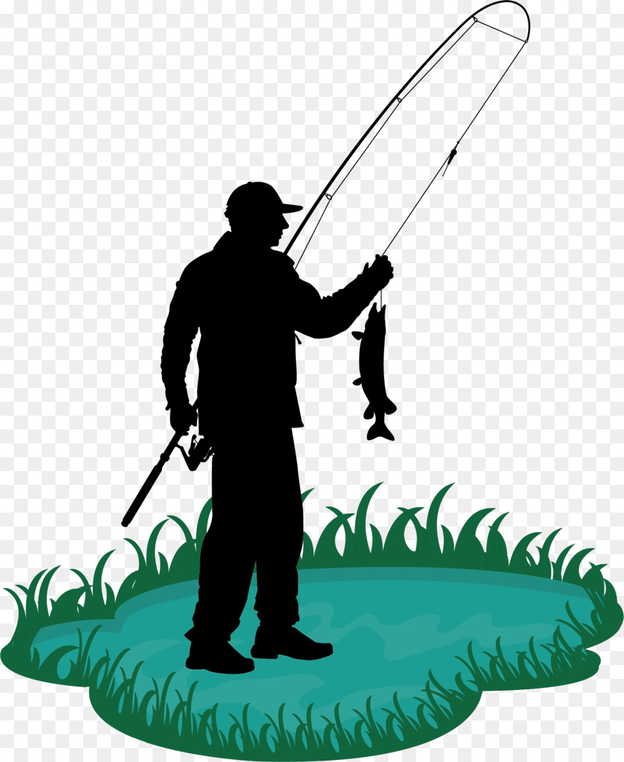 Fishing rod Cartoon Fisherman Clip art - Old man fishing 1784*2180