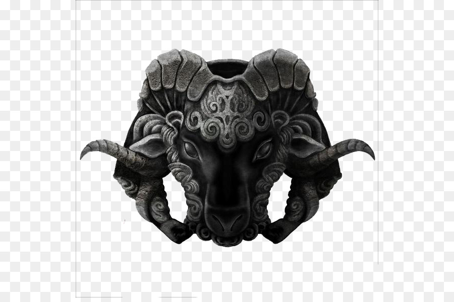 Goat Armour Sheep Chinese zodiac Body armor - Black leopard head armor