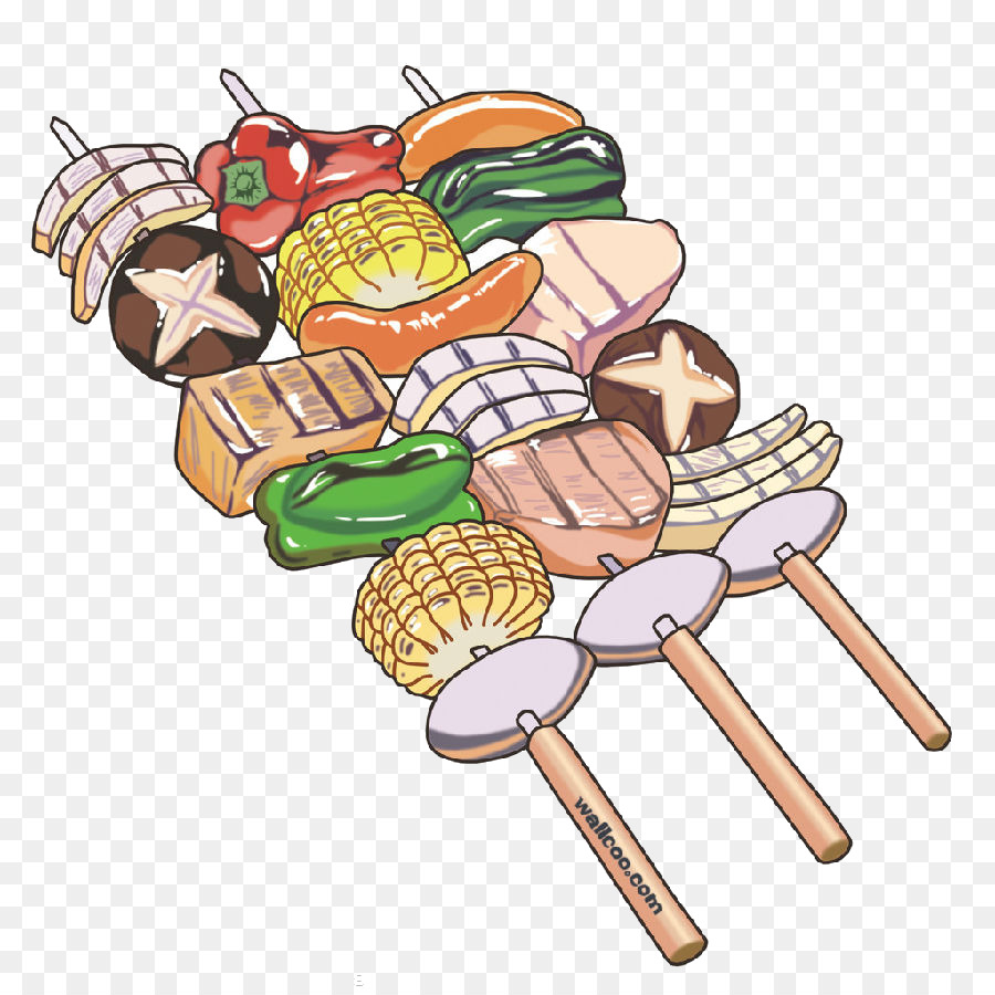 Barbecue grill Rotisserie Cartoon - barbecue png download - 900*900