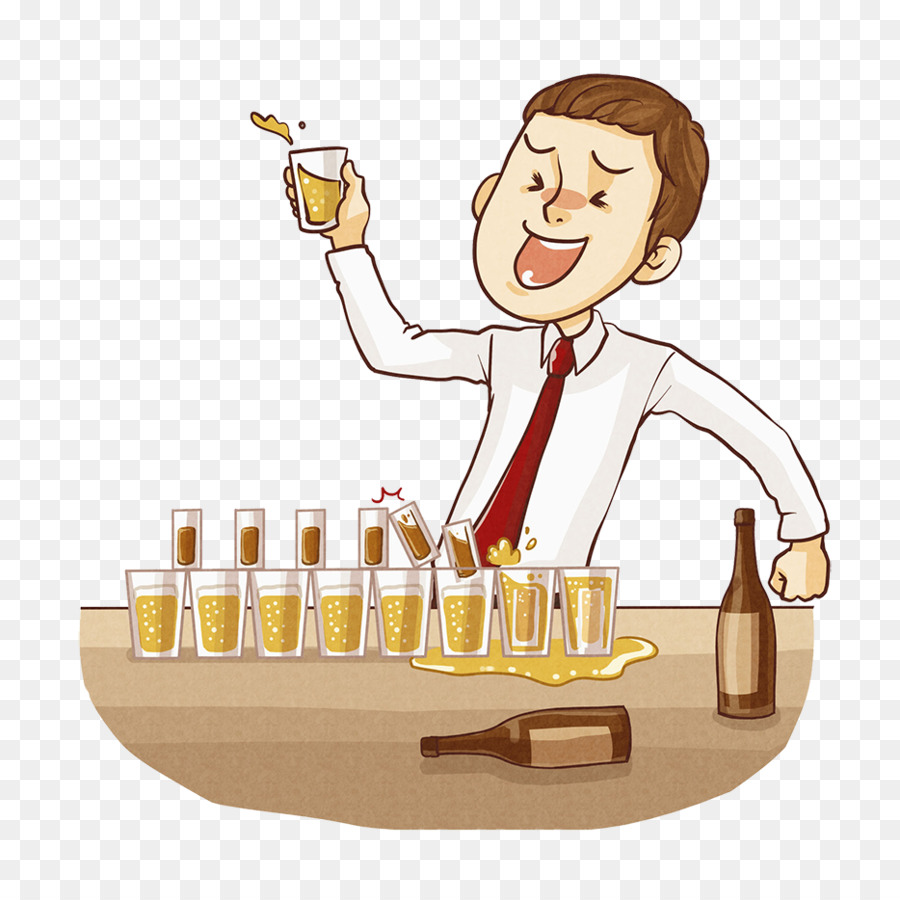 Anggur Keracunan Alkohol Minuman Beralkohol Ilustrasi Seorang Pria