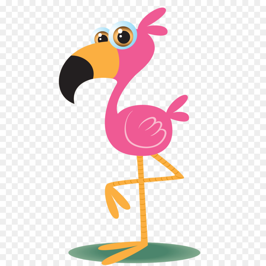 Burung Flamingo  Kartun