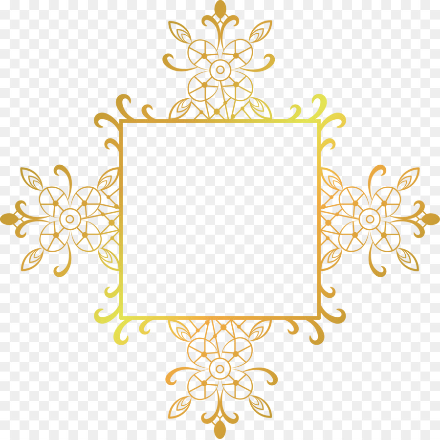  Motif  Vector painted gold frame decorative motifs png  