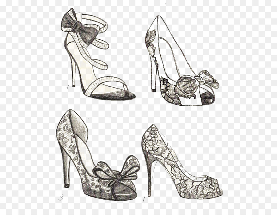 high heels fashion sketch