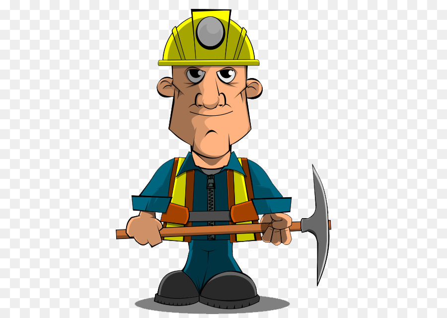 Coal mining Miner Clip art - Gold Miner Cartoon png download - 480*640