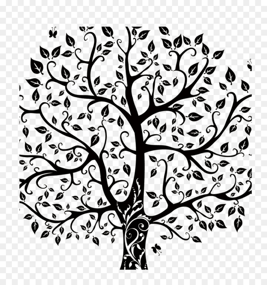 Pohon Kehidupan Clip Art Ilustrasi Pohon Unduh Simetri Titik
