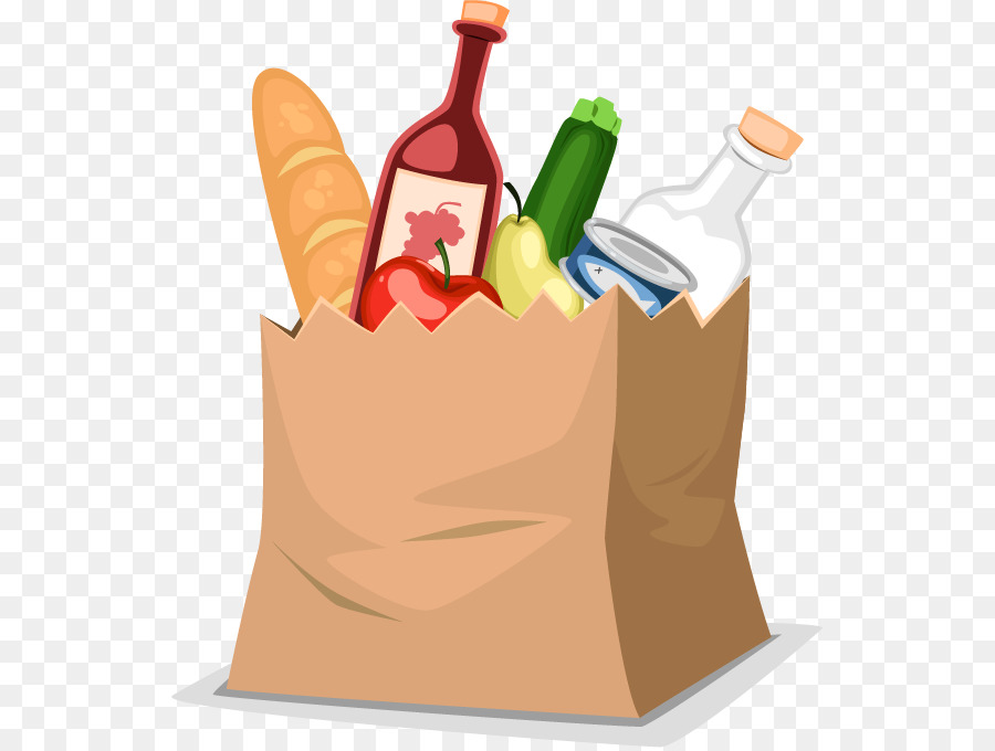 Food Shopping bag Grocery store - Shopping paper bag of 