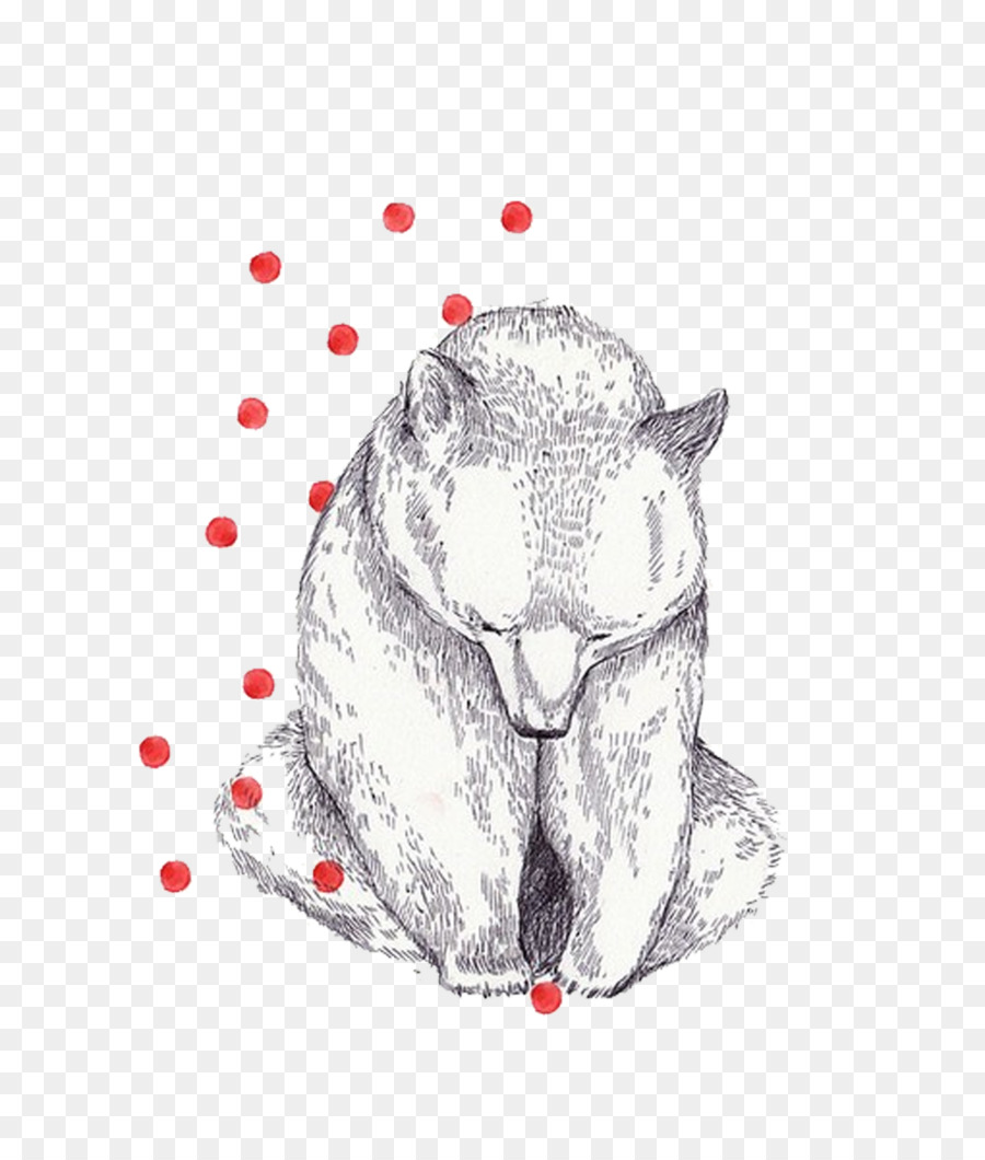Beruang Coklat Moose Menggambar Ilustrasi Tangan Dicat Sketsa