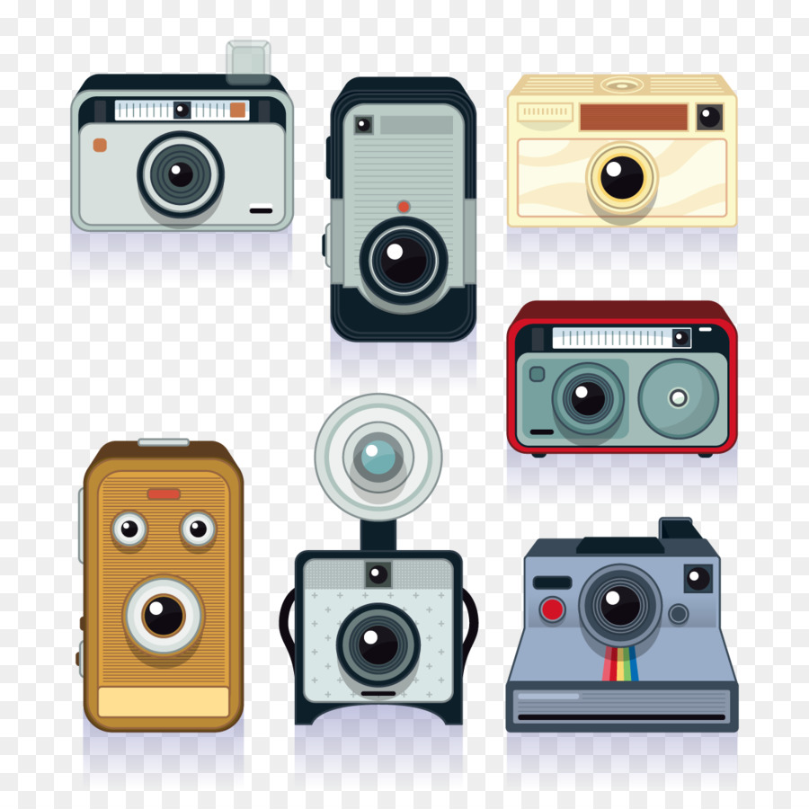 Kamera Polaroid Corporation Vektor Klasik Koleksi Kamera Unduh