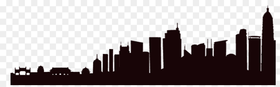 Silhouette Building - Building silhouette 2 2474*753 transprent Png