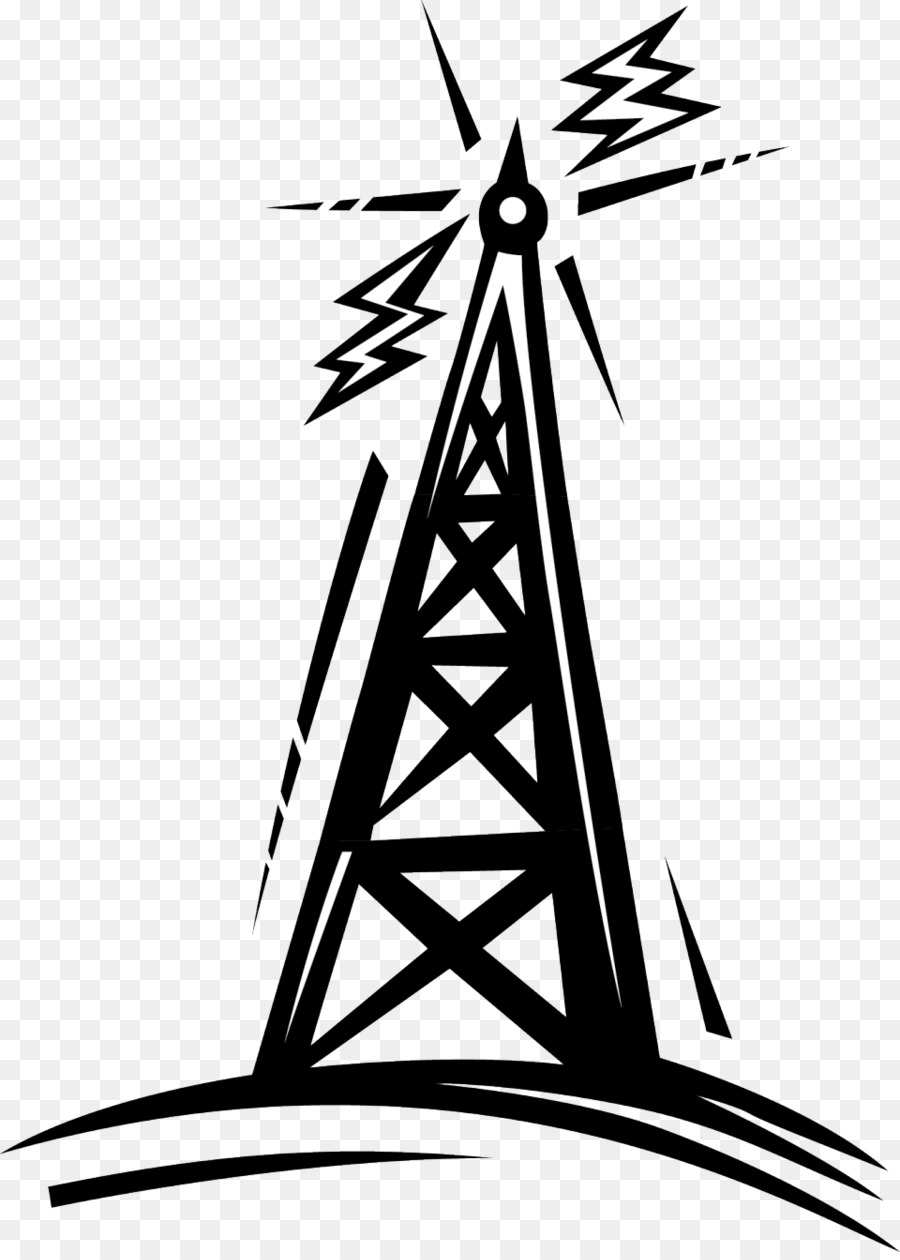 Telecommunications tower Radio Cartoon Clip art - Radio Antenna