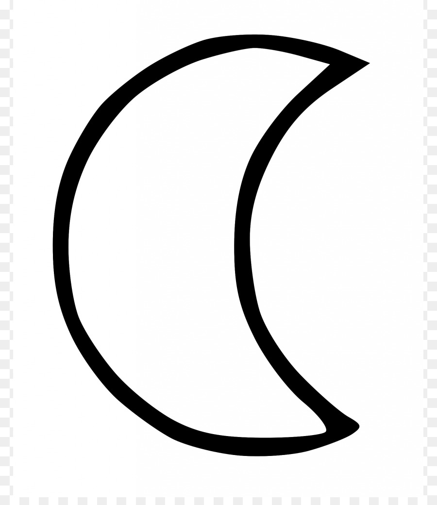 Full moon Black and white Lunar phase Clip art - Half Moon Cliparts png