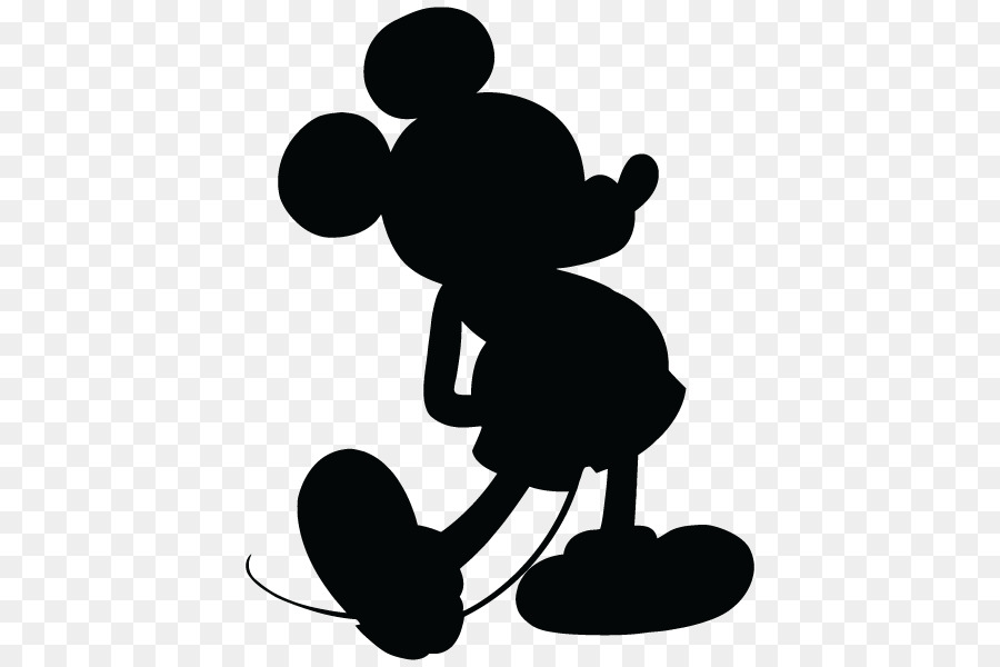 Download Mickey Mouse Minnie Mouse Silhouette Scalable Vector Graphics Clip art - Silhouette Mickey Mouse ...