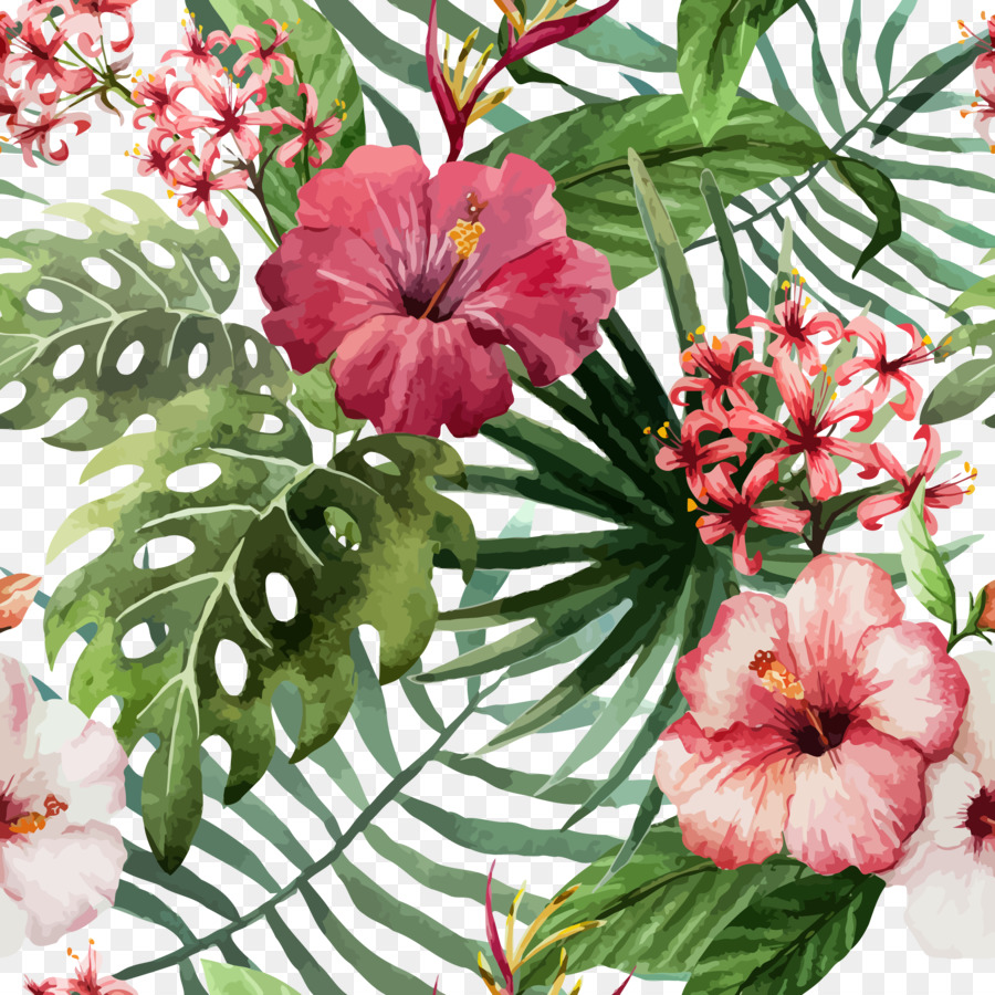 Free Free 194 Tropical Flower Leaves Svg SVG PNG EPS DXF File