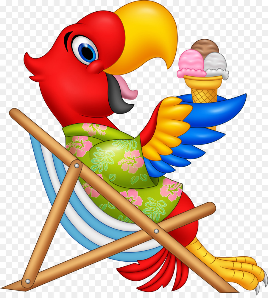 Gambar Perroquet Macaw Ilustrasi Merah Kartun Burung Beo Unduh