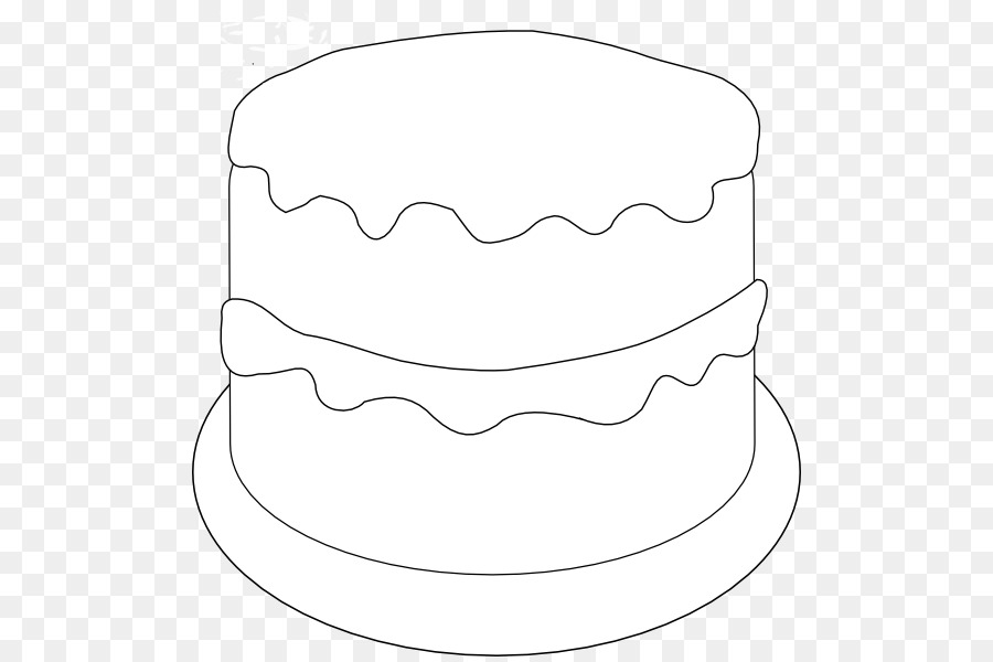Birthday cake Black Forest gateau Coloring book - Birthday Cake Outline ...