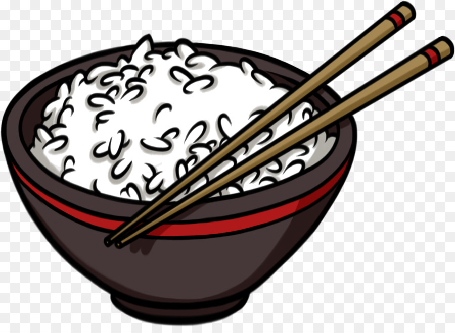 Fried rice Drawing White rice Bowl - rice png download - 1347*970