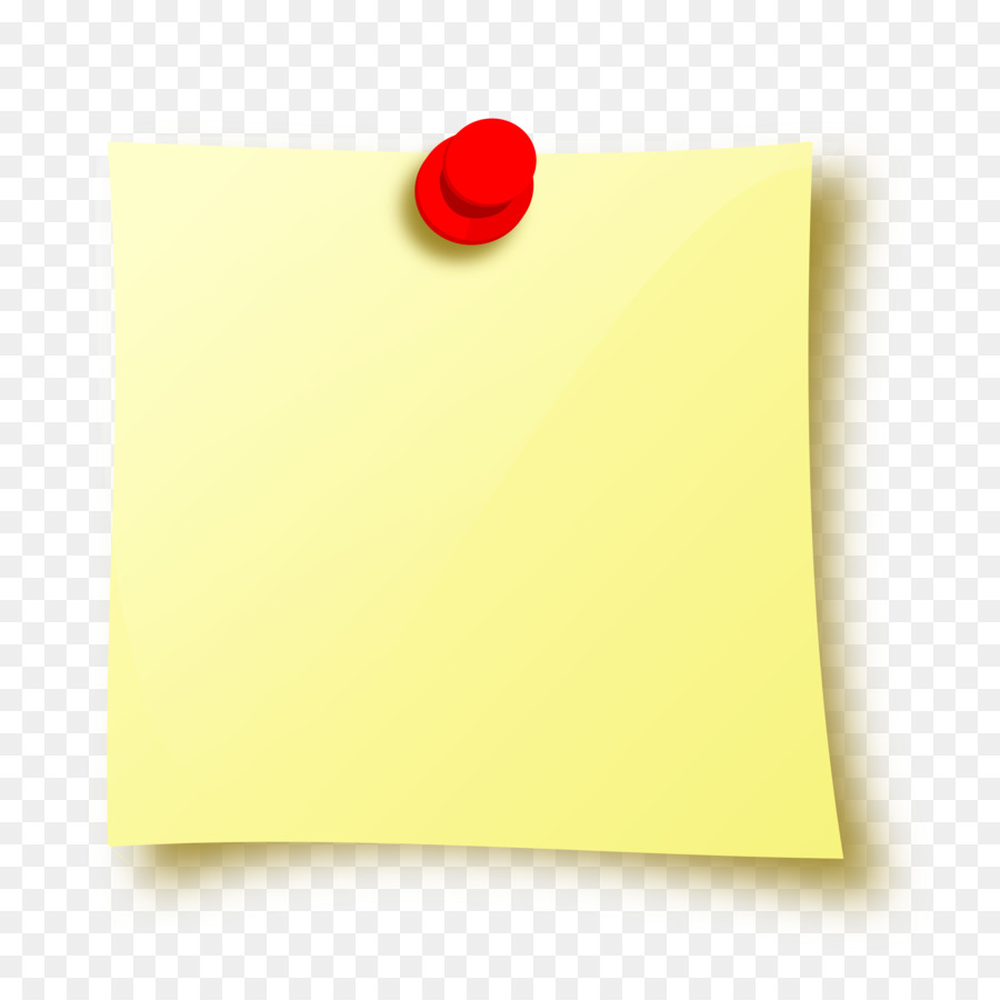 Paper Post-it note Material Yellow - sticky notes png download - 2400