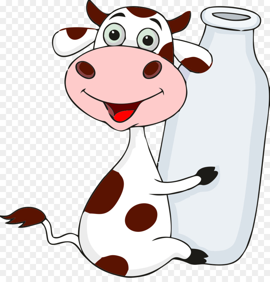 Cattle Milk bottle Cartoon - milk png download - 934*961 - Free