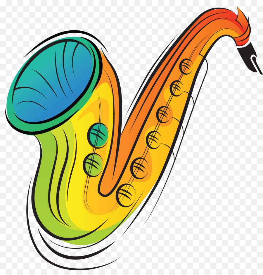 Musical Instruments Cartoon Saxophone Clip art - Saxophone png download