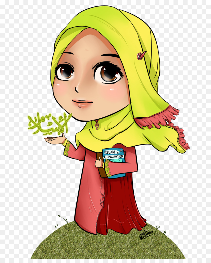 Islam Muslim Hijab Cartoon Allah Muslim Png Download 7241102