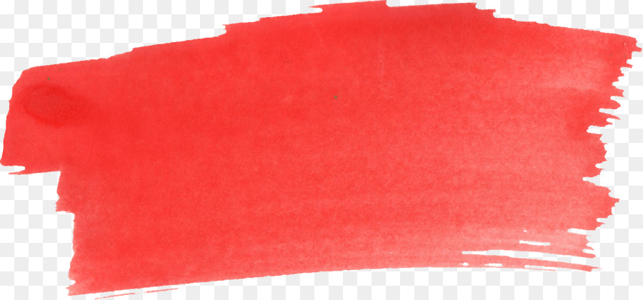 Red Brush Watercolor painting - brush stroke 1311*611 transprent Png